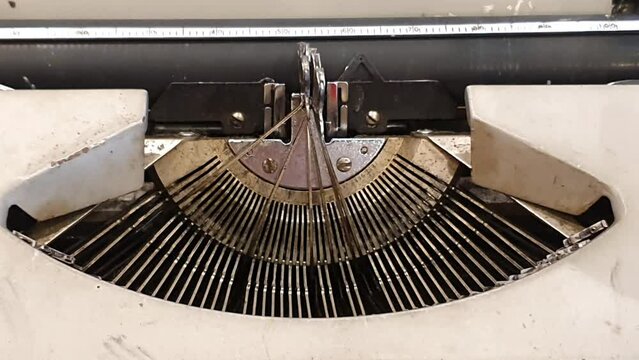 Stuck typewriter keys or stuck typing machine keys