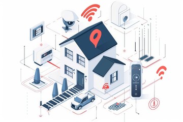 Smart security cameras control detection features, ensuring secure environments through electronic systems and intrusion alarms.