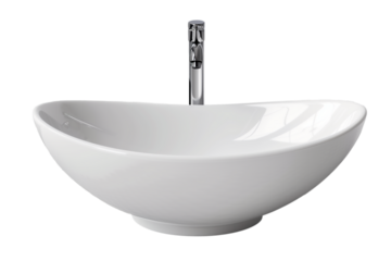 basin isolated on transparent background  front view
