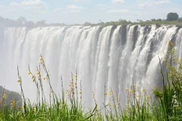 ザンビア側のビクトリアの滝