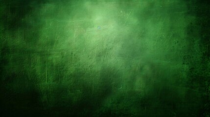 Obraz premium Elegant dark green background with black shadow border and old vintage grunge texture St Patricks Day banner design : Generative AI