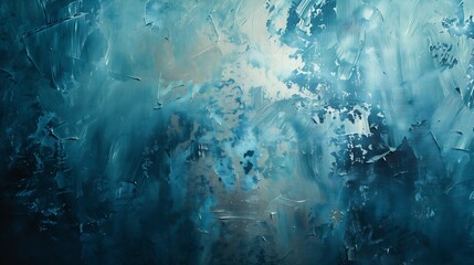 Smudged canvas abstract acrylic painting grunge background : Generative AI