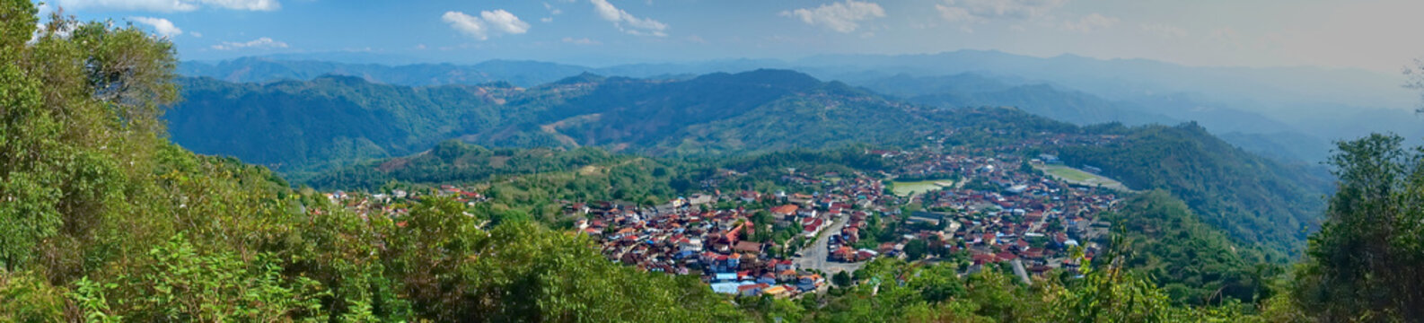 Divine Perspectives: Phongsaly from the Phoufa viewpoint
