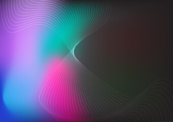 Abstract wavy on gradient  background. Futuristic digital future concept. Design for background, presentation, banner, backdrop, web, card and etc