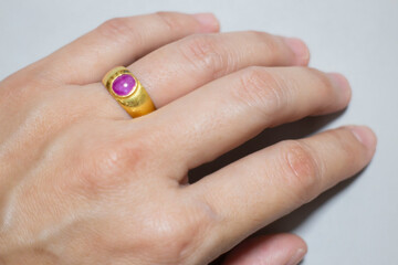 Vintage stylish female gem and jewelry