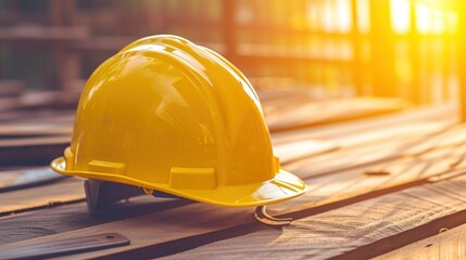 Yellow helmet safety