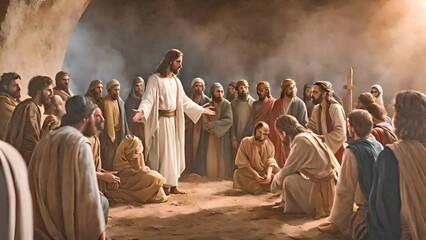 Jesus’s Journey A Digital Drawing of Betrayal and Arrest