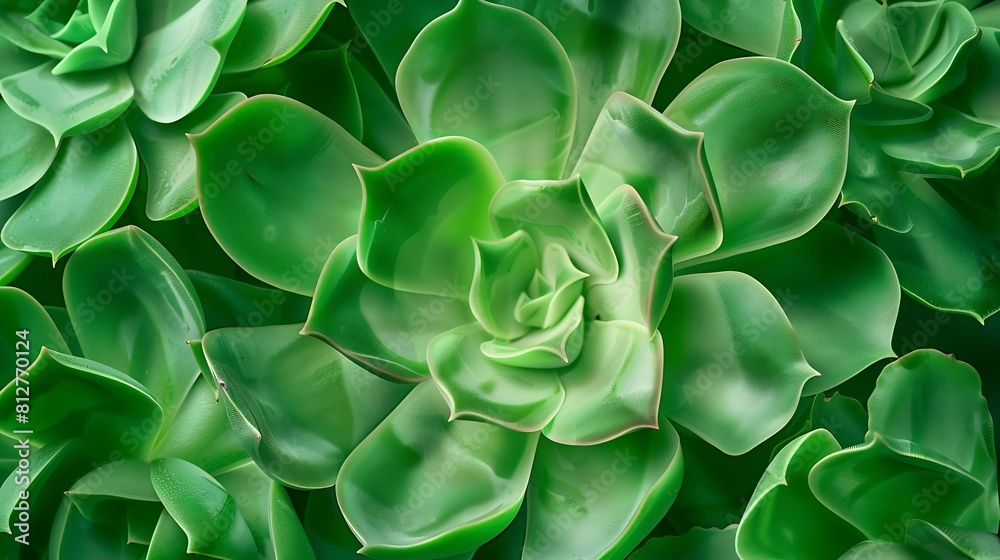 Poster Frame elements creative layout of succulent green leaves with beautiful texture with note paper macro card flat lay nature concept copy space : Generative AI