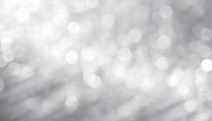 abstract white and gray bokeh lights background with motion blur