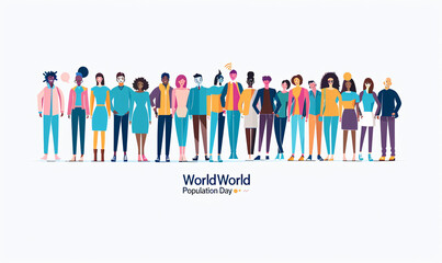 Crafting a Digital Legacy. Creating a Timeless Vector Illustration for World Population Day
