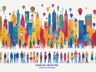Crafting a Digital Legacy. Creating a Timeless Vector Illustration for World Population Day

