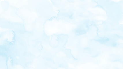 Abstract light blue watercolor stain for background