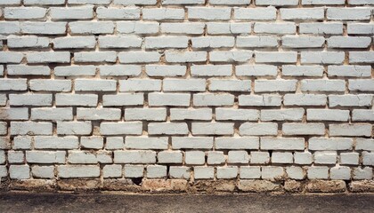 grunge white painted bricks