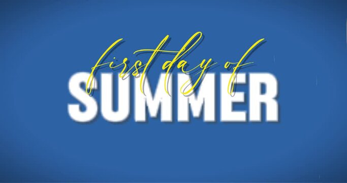 first day of summer video concept holiday