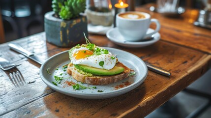 Avocado toast and coffee - my morning routine 