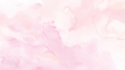 Abstract pink orange watercolor stain for background