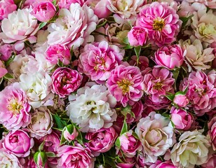many small red pink yellow black white roses blossoms full screen close-up texture