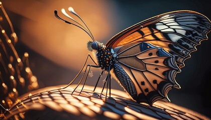 the intricate patterns on a butterfly s antennae are unveiled in a close up view