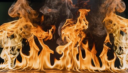 fire flames on black background abstract blaze of fire flame texture background