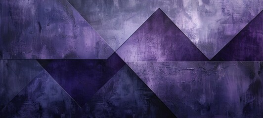 Abstract Artwork: Stylized Geometric Patterns with Purple and Blue Hues, Perfect for Digital Advertisements, Interior Design Inspiration, or Graphic Templates