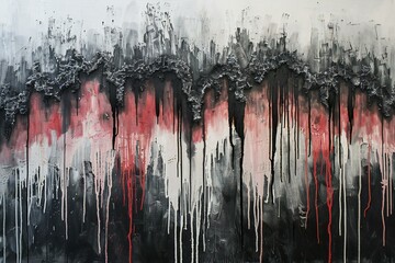 Dripping art , charcoal fire, high quality, high resolution
