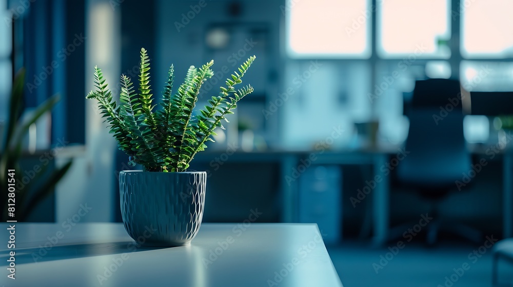 Aufkleber a space where creativity flows still life shot of a modern office space : generative ai