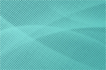 Dotted halftone pattern on turquoise background. Abstract tosca retro pop art texture for presentation, wallpaper, flyer, banner, poster, banner, brochure and more.
