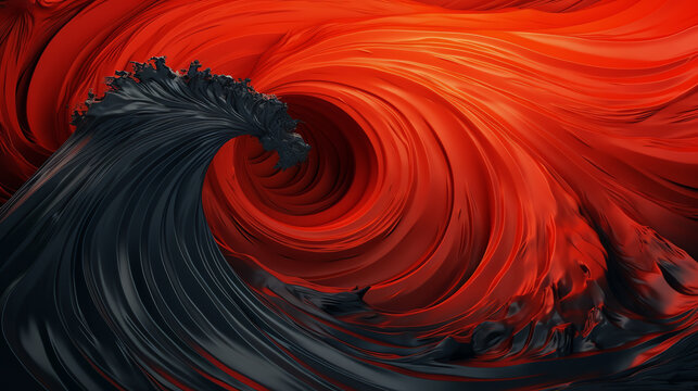 perfect storm flat design top view cyclonic fury theme 3D render Complementary Color Scheme