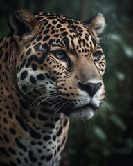 The Dominance of the Jaguar in its Natural Habitat: A High-Detail Photo Highlighting Strength and Beauty