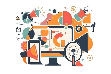 Trendy Design for Modern Marketing and Business Concepts