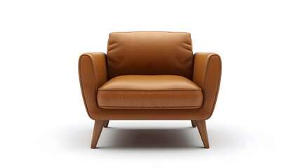 Modern designer chair on white background. Textile chair.