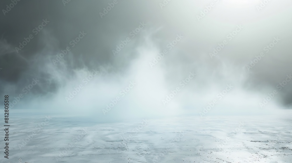 Fototapete abstract background with concrete ground and foggy clouds and mock up place landing page concept : g