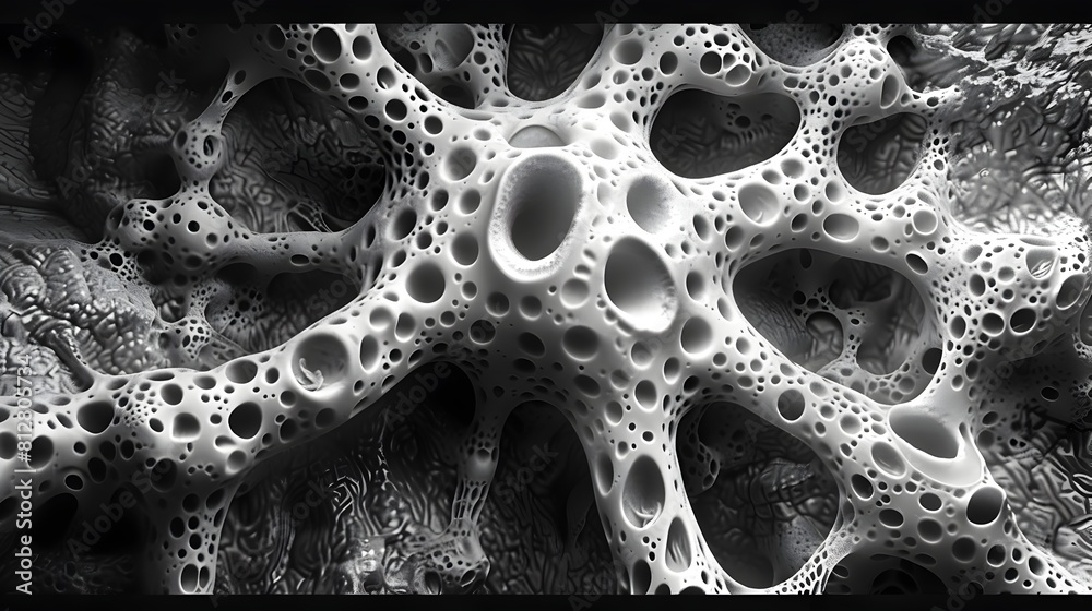 Aufkleber intricately detailed electron microscopy of brain neural network cells