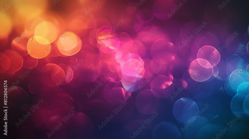 Poster blurred glow dark art background colored optical lens flare abstract design : generative ai
