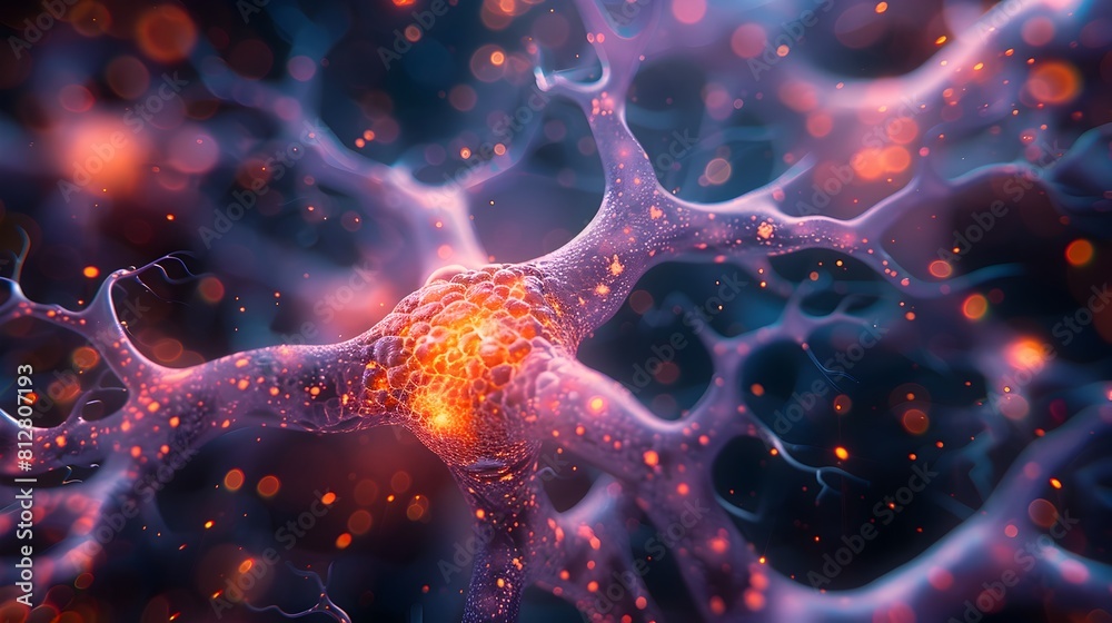 Leinwandbilder captivating microscopic glimpse into the intricate workings of disease and cellular structure