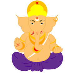 Lord Ganesha. -  Ganpati -  Ganesh Festival -  Ganesh Chaturthi, Indian Festival