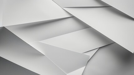 Abstract gray monochrome creative paper texture banner background Minimal geometric shapes and lines : Generative AI