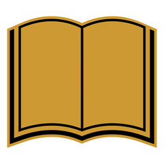 Simple book vector icon