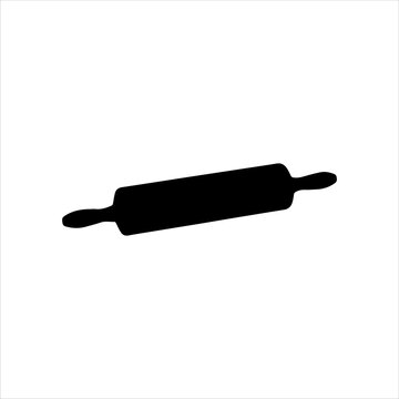 recommend clip art: Rolling pin silhouette isolated on white background. Rolling pin icon vector illustration.