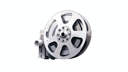 Classical motion picture cinema film reel sketch st