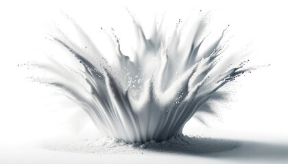 Flour splashes, cut out