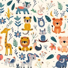 pattern with animals