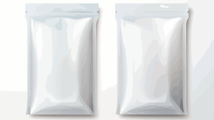 Clear transparent plastic bag mockup realistic temp