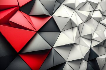 white red black abstract geometric presentation