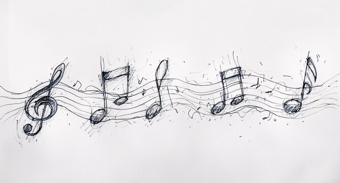 Hand-Drawn Musical Notation