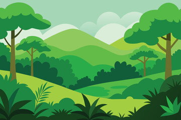 Green Nature vector Background