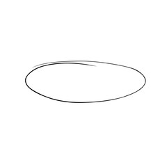 Hand drawn oval highlight 