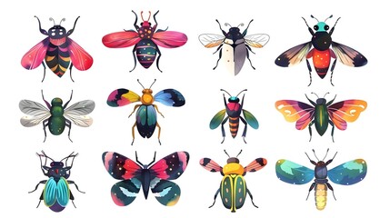 Vibrant Diversity of Captivating Insects Showcasing Nature s Intricate Designs and