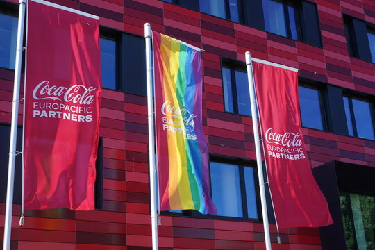 Deutschlandzentrale von Coca-Cola Europacific Partners in Berlin am 12.05.2024