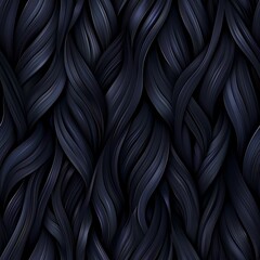 Obraz premium Black Background With Wavy Hair